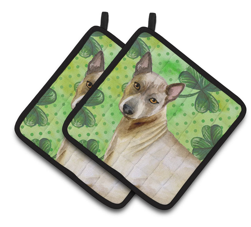 Thai Ridgeback St Patrick's Pair of Pot Holders BB9854PTHD