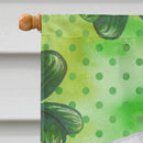 Sealyham Terrier St Patrick's House Flag 28x40 Porch Sleeve Pole Decorative Outside Yard Banner Artwork Wall Hanging, Polyester