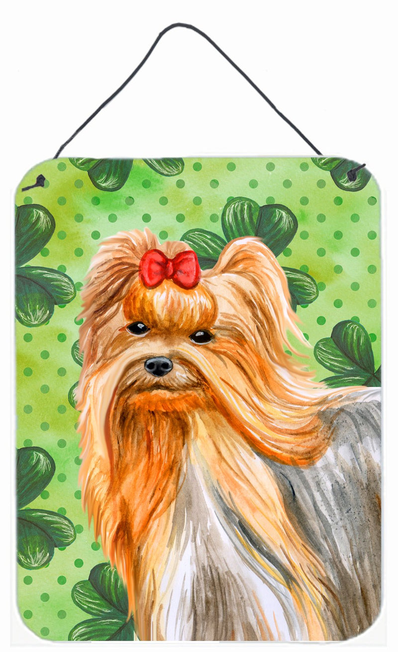 Yorkshire Terrier St Patrick's Wall or Door Hanging Prints BB9859DS1216