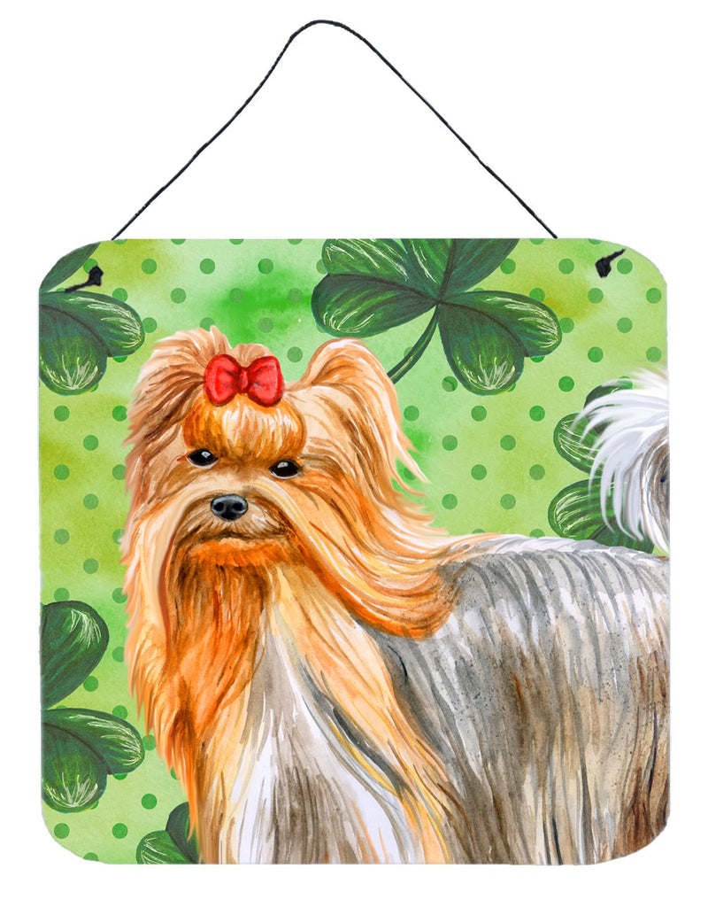 Yorkshire Terrier St Patrick's Wall or Door Hanging Prints BB9859DS66