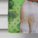 Beagle St Patrick's House Flag 28x40 Porch Sleeve Pole Decorative Outside Yard Banner Artwork Wall Hanging, Polyester