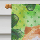 Cane Corso St Patrick's House Flag 28x40 Porch Sleeve Pole Decorative Outside Yard Banner Artwork Wall Hanging, Polyester