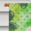 Afghan Hound St Patrick's Flag Canvas House Size BB9876CHF