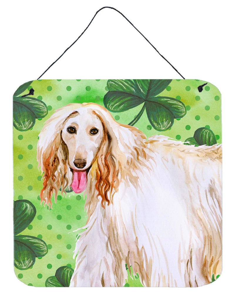 Afghan Hound St Patrick's Wall or Door Hanging Prints BB9876DS66