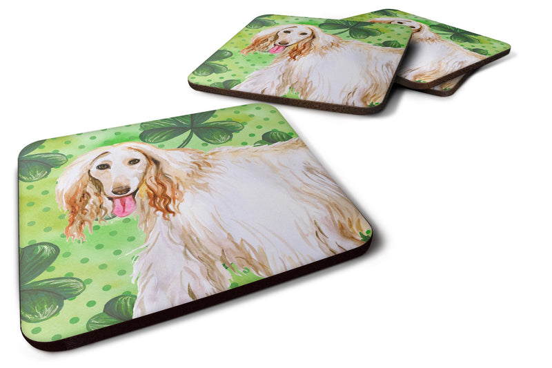 Afghan Hound St Patrick's Foam Coaster  BB9876FC