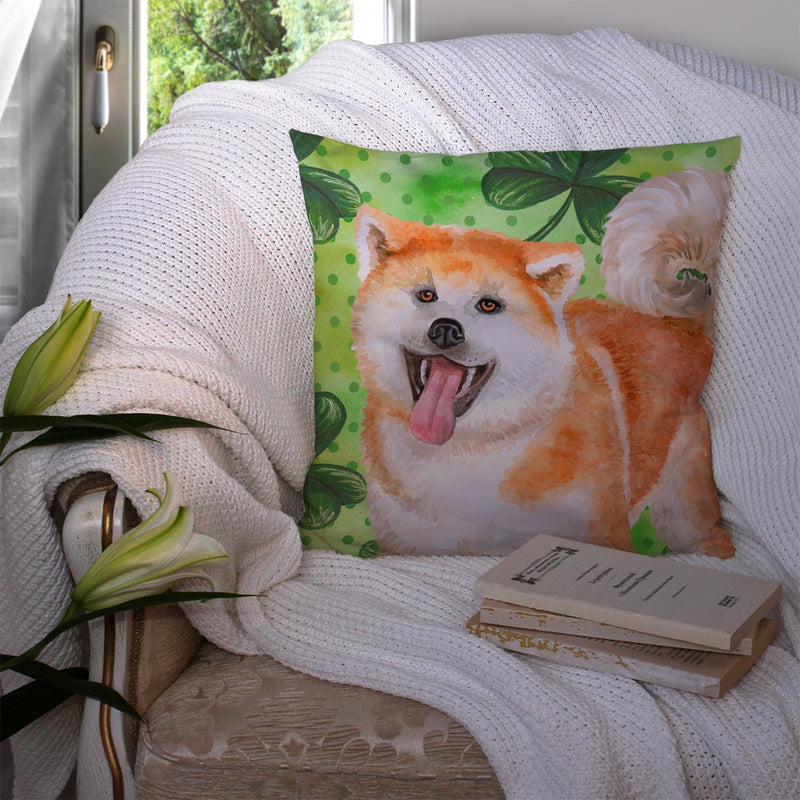 Akita St Patrick's Fabric Decorative Pillow BB9877PW1414