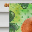 Labrador Retriever St Patrick's House Flag 28x40 Porch Sleeve Pole Decorative Outside Yard Banner Artwork Wall Hanging, Polyester