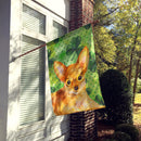 Toy Terrier St Patrick's House Flag 28x40 Porch Sleeve Pole Decorative Outside Yard Banner Artwork Wall Hanging, Polyester