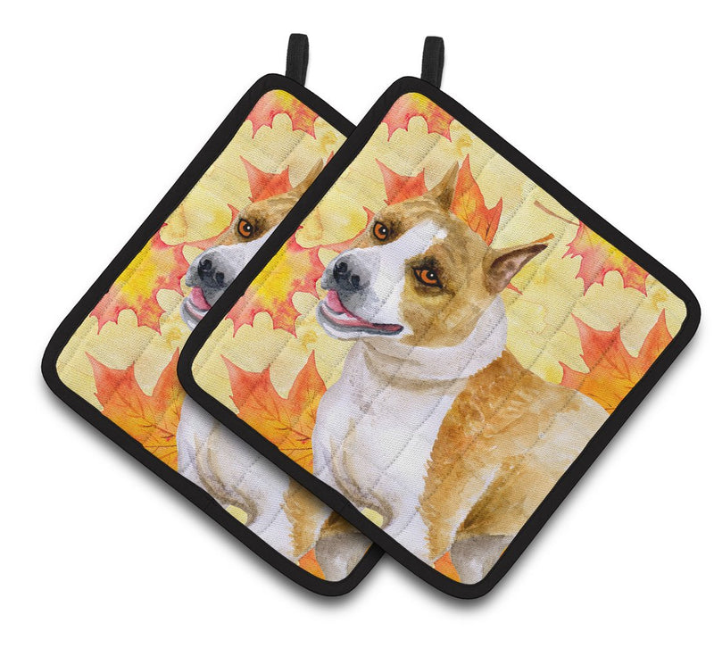 American Staffordshire Fall Pair of Pot Holders BB9905PTHD