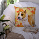 American Staffordshire Fall Throw Pillow - 14x14 Decorative Pillow – Art for Your Home & Patio BB9905PW1414