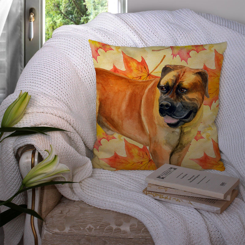 Boerboel Mastiff Fall Throw Pillow - 14x14 Decorative Pillow – Art for Your Home & Patio BB9907PW1414