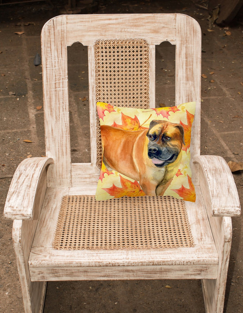 Boerboel Mastiff Fall Fabric Decorative Pillow BB9907PW1818