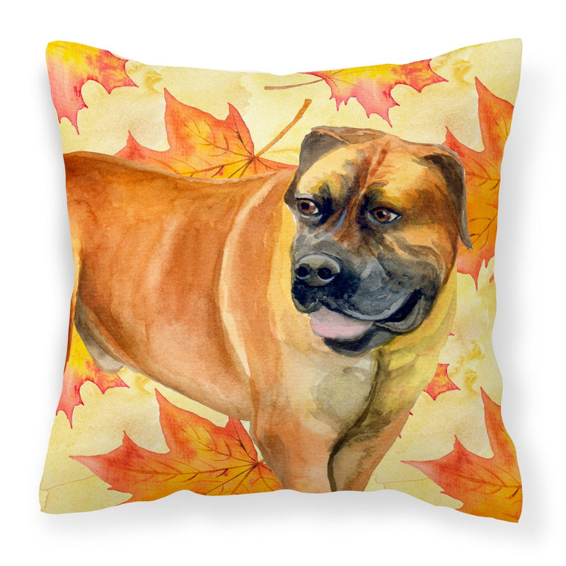 Boerboel Mastiff Fall Fabric Decorative Pillow BB9907PW1818