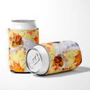 Fox Terrier Fall Can or Bottle Hugger Cooler Sleeve for Standard 12 oz Cans, Insulated Foam Beer & Soda Can Hugger Reusable