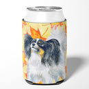Papillon Fall Can or Bottle Hugger Cooler Sleeve for Standard 12 oz Cans, Insulated Foam Beer & Soda Can Hugger Reusable