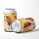 Cavalier Spaniel Fall Can or Bottle Hugger Cooler Sleeve for Standard 12 oz Cans, Insulated Foam Beer & Soda Can Hugger Reusable