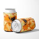 Small Brabant Griffon Fall Can or Bottle Hugger Cooler Sleeve for Standard 12 oz Cans, Insulated Foam Beer & Soda Can Hugger Reusable
