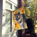 American Akita Fall Flag Canvas House Size BB9930CHF