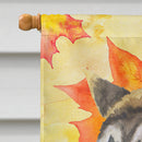 American Akita Fall Flag Canvas House Size BB9930CHF