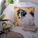 Borzoi Fall Throw Pillow - 14x14 Decorative Pillow – Art for Your Home & Patio BB9933PW1414