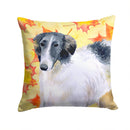Borzoi Fall Throw Pillow - 14x14 Decorative Pillow – Art for Your Home & Patio BB9933PW1414