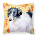 Borzoi Fall Fabric Decorative Pillow BB9933PW1818