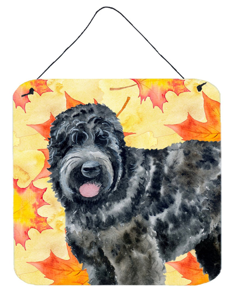 Black Russian Terrier Fall Wall or Door Hanging Prints BB9938DS66