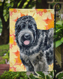 Black Russian Terrier Fall Garden Flag - Outdoor Decorative Yard Flag BB9938GF