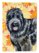 Black Russian Terrier Fall Garden Flag - Outdoor Decorative Yard Flag BB9938GF