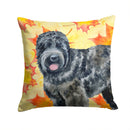 Black Russian Terrier Fall Throw Pillow - 14x14 Decorative Pillow – Art for Your Home & Patio BB9938PW1414