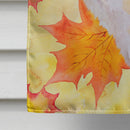 Shiba Inu Fall House Flag 28x40 Porch Sleeve Pole Decorative Outside Yard Banner Artwork Wall Hanging, Polyester