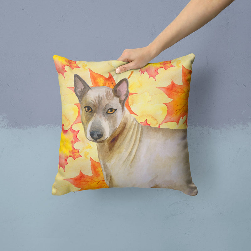 Thai Ridgeback Fall Fabric Decorative Pillow BB9941PW1414