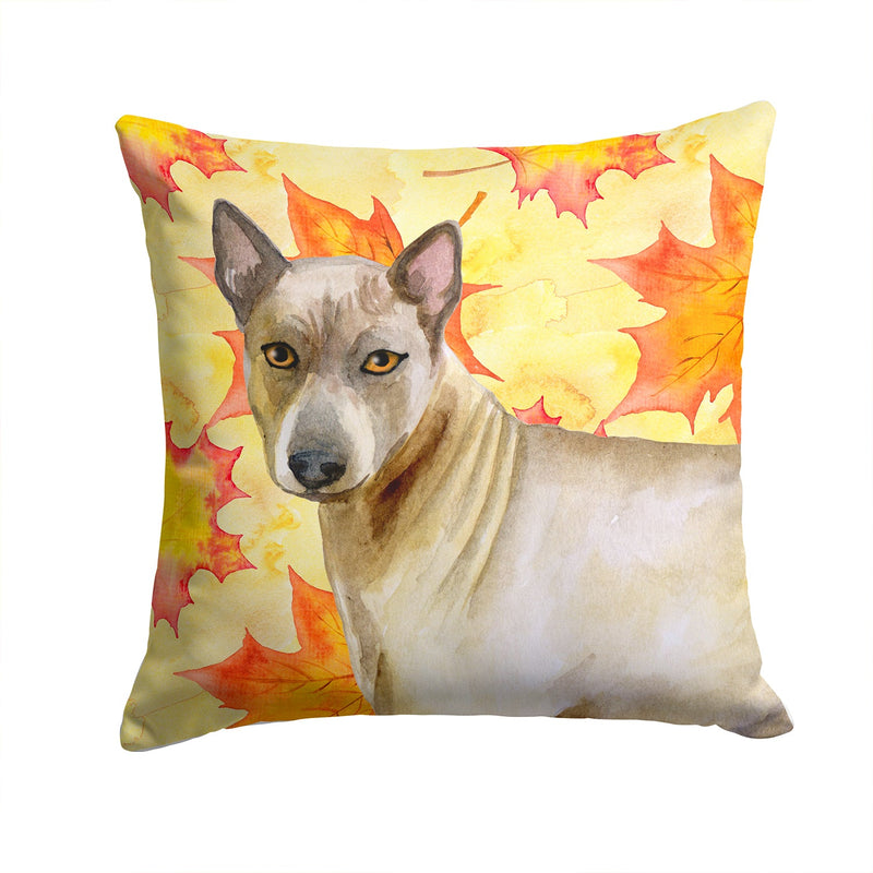 Thai Ridgeback Fall Fabric Decorative Pillow BB9941PW1414