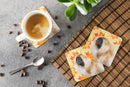 Pekingese Fall Foam Coasters Set of 4 Cup Coasters for Indoor Outdoor, Tabletop Protection, Anti Slip, Mouse pad Material