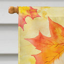 Pomeranian Fall House Flag 28x40 Porch Sleeve Pole Decorative Outside Yard Banner Artwork Wall Hanging, Polyester