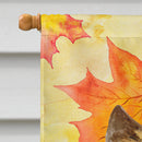 Cairn Terrier Fall House Flag 28x40 Porch Sleeve Pole Decorative Outside Yard Banner Artwork Wall Hanging, Polyester
