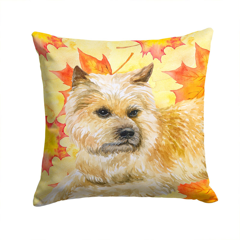 Cairn Terrier Fall Fabric Decorative Pillow BB9951PW1414