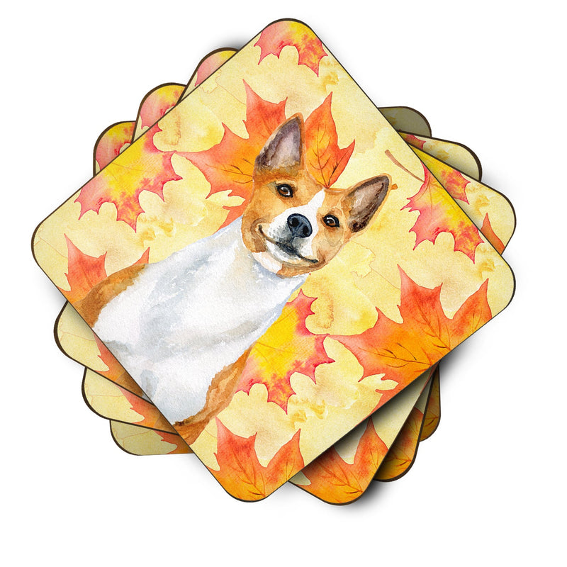 Basenji Fall Foam Coaster Set of 4 BB9953FC