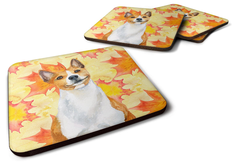 Basenji Fall Foam Coaster Set of 4 BB9953FC