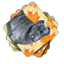 Cane Corso Fall Foam Coasters Set of 4 Cup Coasters for Indoor Outdoor, Tabletop Protection, Anti Slip, Mouse pad Material