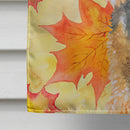 Welsh Terrier Fall House Flag 28x40 Porch Sleeve Pole Decorative Outside Yard Banner Artwork Wall Hanging, Polyester