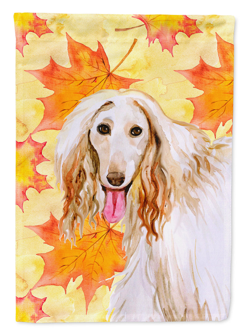 Afghan Hound Fall Flag Canvas House Size BB9963CHF