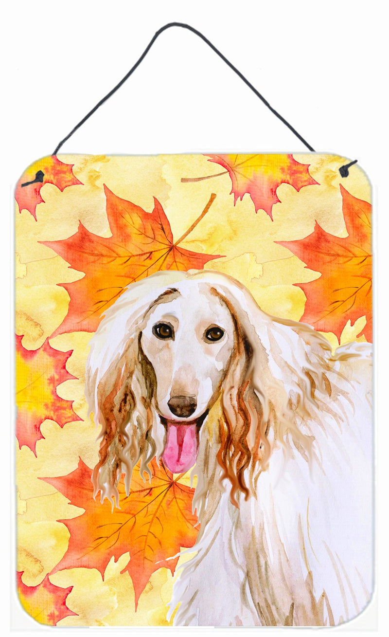 Afghan Hound Fall Wall or Door Hanging Prints BB9963DS1216