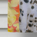 Dalmatian Puppy Fall House Flag 28x40 Porch Sleeve Pole Decorative Outside Yard Banner Artwork Wall Hanging, Polyester