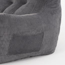 2-Person Bean Bag Sofa Chair, 63" Wide Corduroy with Memory Foam