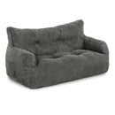 2-Person Bean Bag Sofa Chair, 63" Wide Corduroy with Memory Foam