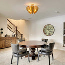 Elvira Farmhouse Gold Hexagonal Ceiling Light