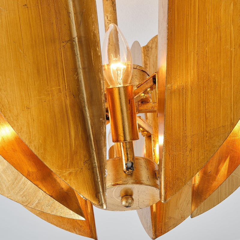 Elvira Farmhouse Gold Hexagonal Ceiling Light, photo 14 of 14