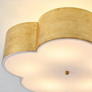 20 Inch Joyce 5-Light Vintage Golden Semi-Flush Mount Ceiling Light by Parrot Uncle