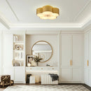 20 Inch Joyce 5-Light Vintage Golden Semi-Flush Mount Ceiling Light by Parrot Uncle